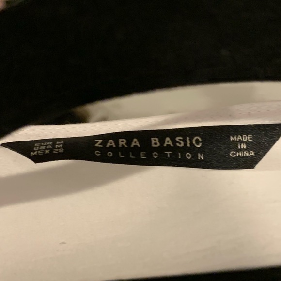 Zara White belted frilled T-shirt Dress with Pearls NWT size medium - Picture 7 of 7